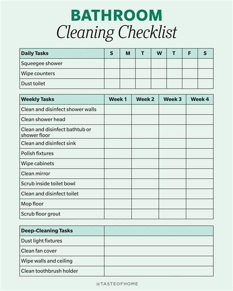 The Ultimate Step-by-Step Bathroom Cleaning Guide + Printable Checklist