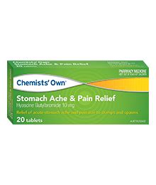 Chemists' Own® Stomach Ache & Pain Relief Tablets 10mg 20s - Chemists Own