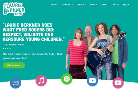 Laurie Berkner Band creates music and videos for kids. Laurie has ...