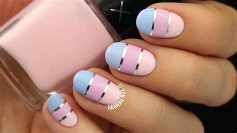 Pastel Color Block Nail Art | Pastel nails designs, Oval nail art, Nail ...