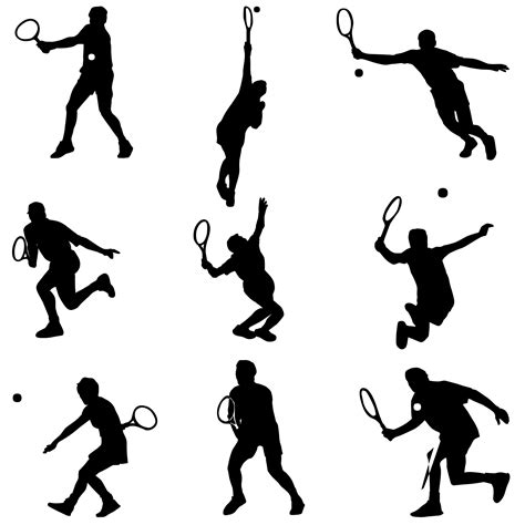 Tennis Silhouettes Free Stock Photo - Public Domain Pictures