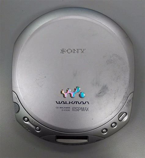 Sony Walkman D-E220 ESP Max Discman Portable Silver CD Player Disc ...