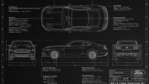 Ford Mustang GT (2015) | SMCars.Net - Car Blueprints Forum in 2021 | Ford mustang gt 2015, 2015 ...
