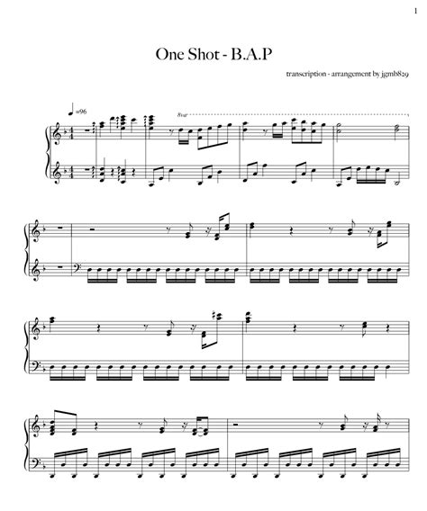 One Shot – B.A.P sheet music | Sheethost