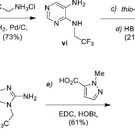 Synthesis of purine 56. Reagents and conditions: a)... | Download ...