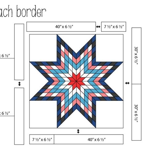 Free Printable Lone Star Quilt Pattern