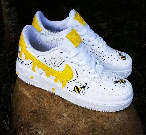 Custom Honeybee Nike Air Force 1 in 2020 | Nike shoes air force, Air force shoes, Nike air shoes