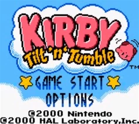 Kirby Tilt n' Tumble (2000)