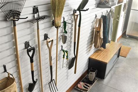 Garage Organization: Hook and Hanger Ideas | Garage wall storage, Small ...