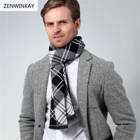 2017 Fashion Foulard Winter Scarf Pashmina Scarf Men Scarf Wool ...