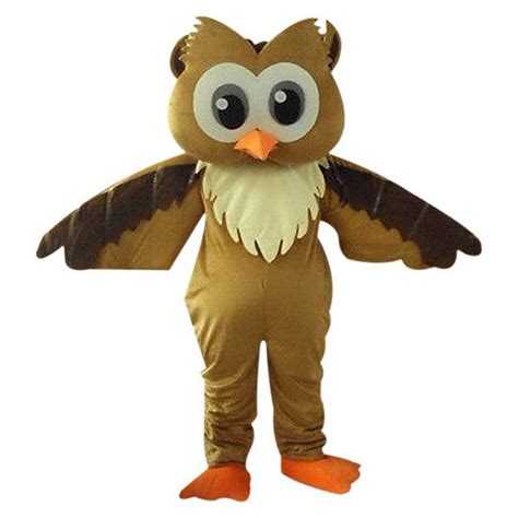 Brown Owl Mascot Costume