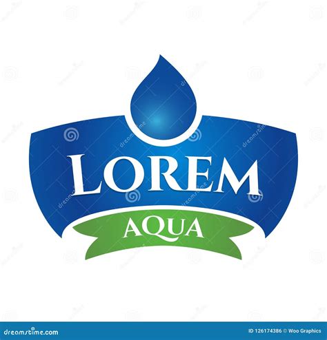 Vector Mineral Bottled Spring Water Logo Design Stock Vector ...