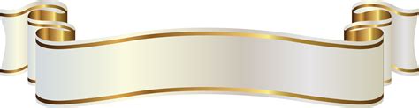 Download White Gold Ribbon Png PNG Image with No Background - PNGkey.com