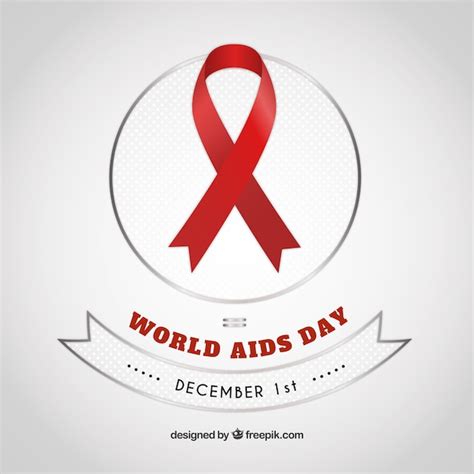 Premium Vector | World aids day ribbon