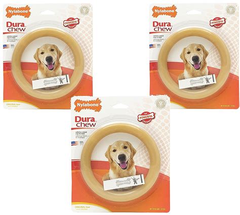 (3 Pack) Nylabone Giant Original Flavored Ring Bone Dog Chew Toy * Want additional info? Click ...