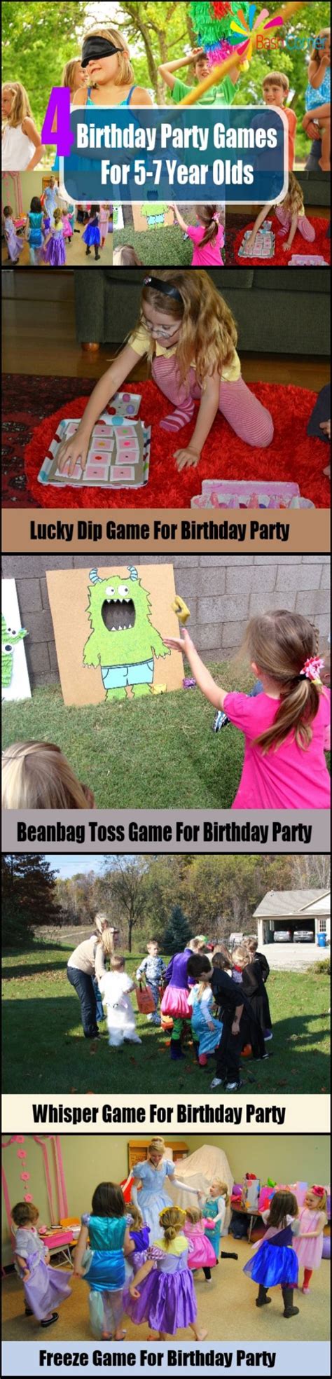 Birthday Party Games For 5-7 Year Olds - Birthday Game Ideas For 7 Year Old | Birthday party ...