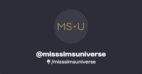 misssimsuniverse | Instagram, Facebook, TikTok | Linktree