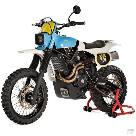 Yamaha Scrambler: An XSR700 that evokes the IT enduros | Scrambler, Yamaha, Custom bikes