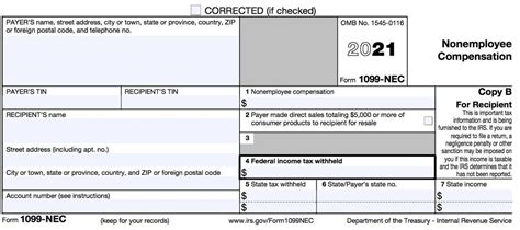 Printable Irs Form 1099 Nec