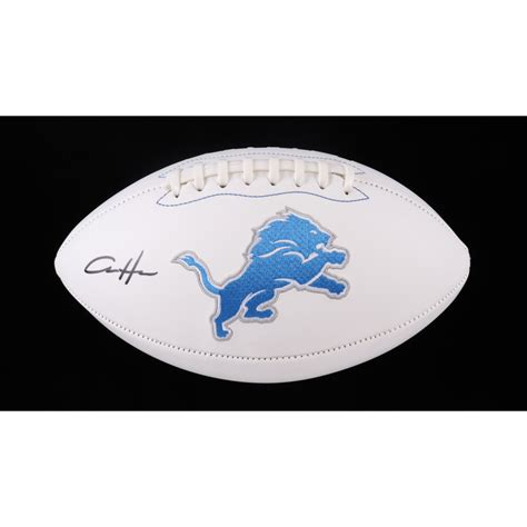 Aidan Hutchinson Signed Lions Logo Football (Beckett) | Pristine Auction