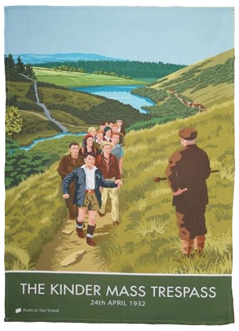 Kinder Scout Mass Trespass Tea Towel | Tolpuddle Martyrs