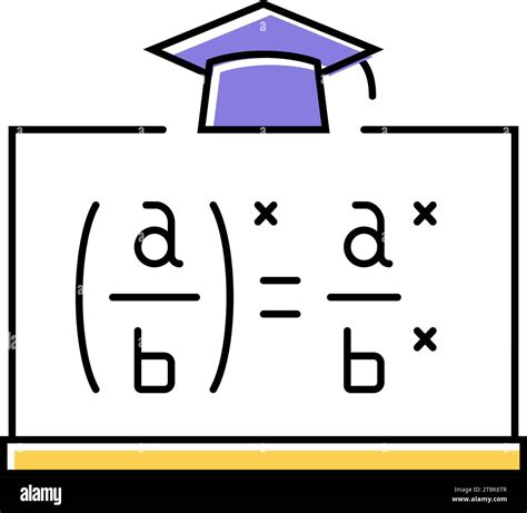 math class primary school color icon vector illustration Stock Vector Image & Art - Alamy