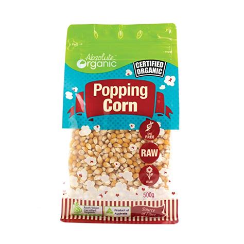 ORGANIC POPPING CORN POP CORN 500g - NUTSANDSPICES