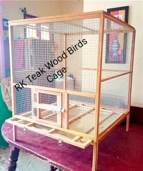 Love Birds Cage, पक्षियों का पिंजरा, बर्ड केज in Chennai , Rk Teak Wood Birds Cage | ID: 23350835633