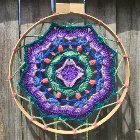 Crochet Mandala Wall Hanging | Etsy