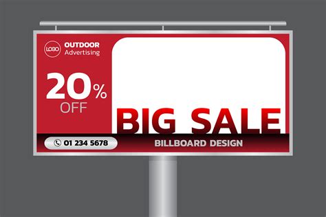 Billboard Design Template Banner Graphic by Rujstock · Creative Fabrica