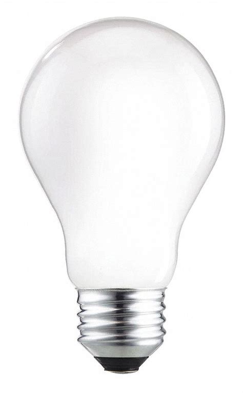 PHILIPS Halogen Bulb, A19, Medium Screw (E26), Lumens 790 lm, Standard Bulb Type, Watts 53 W, PK ...