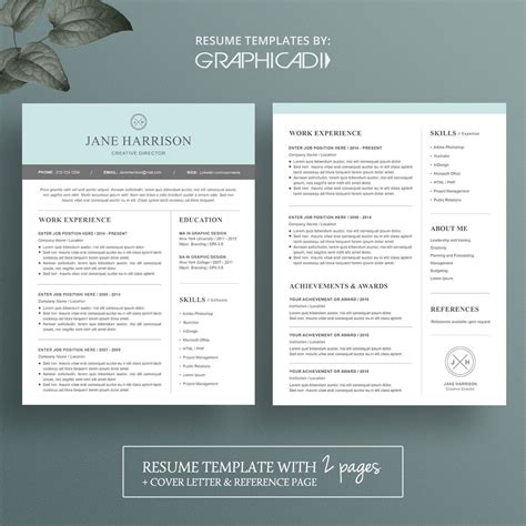 2 Page Cv Template Free - Resume Format | Resume template word, Downloadable resume template ...