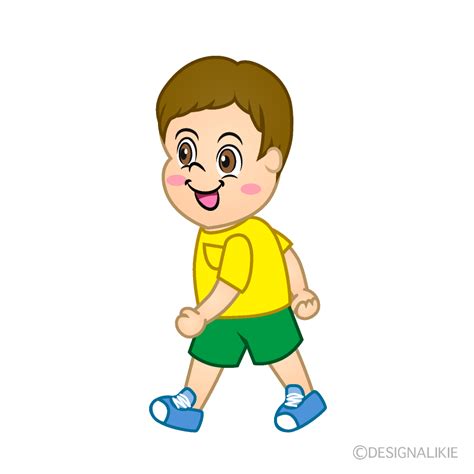 Walking Boy Clipart