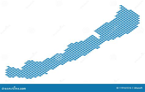 Balaton Lake Map Full of Fish Stock Vector - Illustration of geographic ...