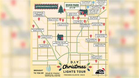 A Christmas Tree Light tour map made by Fresno Street Eats | CBS47 and KSEE24 ...