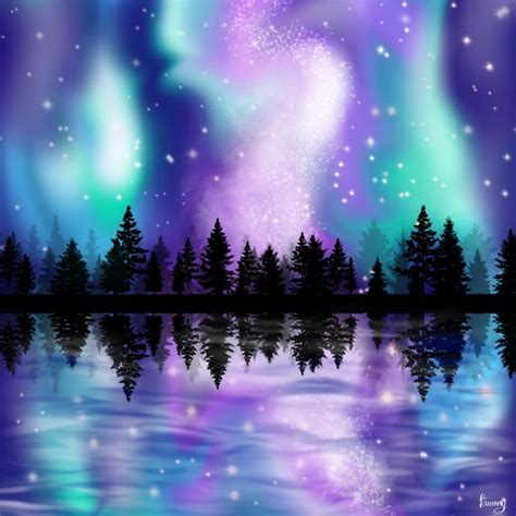 Aurora Borealis | Digital art tutorial, Digital painting, Aurora borealis