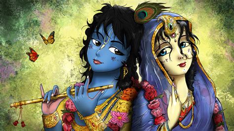 Radha Krishna colored by flow692 on DeviantArt