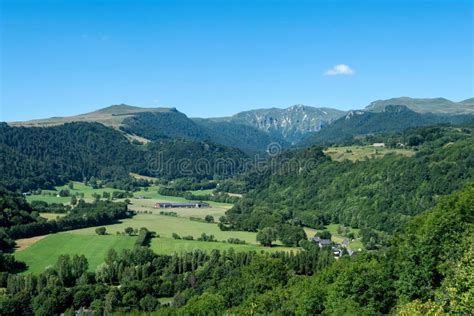 View of the Chaudefour Valley in Auvergne Volcanoes Natural Park, Auvergne-Rhone-Alpes, France ...