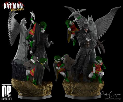 Batman Who Laughs Statue - 3D Print Ready 3D model 3D printable | CGTrader