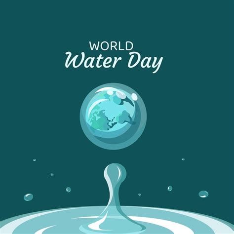 Premium Vector | World water day vector illustration