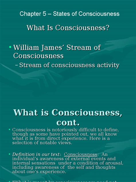 What Is Consciousness? William James' Stream of Consciousness | PDF ...