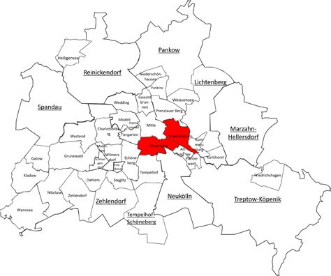 Berlin Kreuzberg-Friedrichshain Map - The Red Relocators