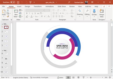 Animated Spinning Wheel PowerPoint Template