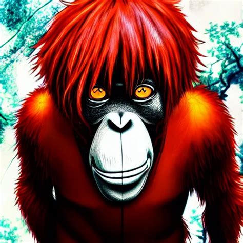 orangutan in tokyo ghoul anime, 4 k, high resolution, | Stable ...