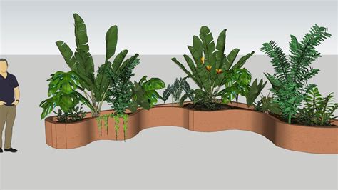 planter organic shaped with plants indoor | 3D Warehouse | Plant decor, Planter organic, Coffee ...