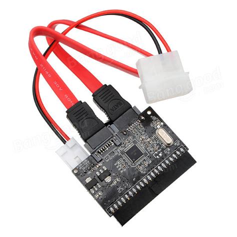 New 2 in 1 3.5 IDE to SATA / SATA to IDE Adapter Converter +Cable - US ...