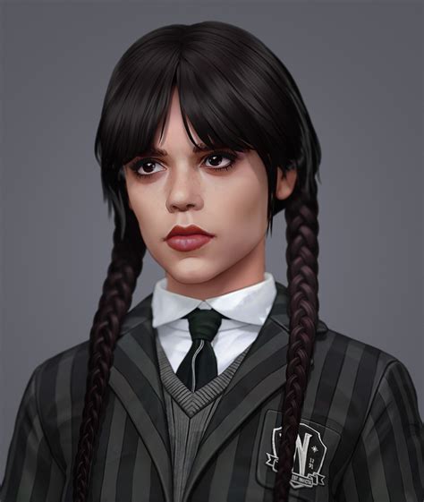 Wallpaper : Wednesday TV series, wednesday addams, tv series, digital art, women, Jenna Ortega ...