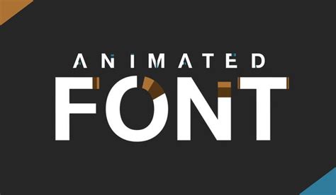 Free After Effects Template: Animated Font | Animated fonts, Motion ...