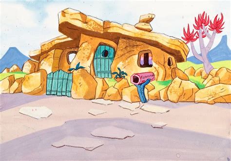 The Flintstones House Stock Key Background Animación | Lote # 92408 ...