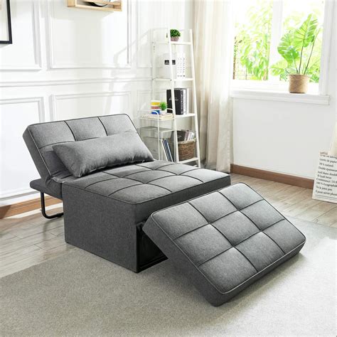 Buy Vonanda Sofa Bed, Convertible Chair 4 in 1 Multi-Function Folding Ottoman Modern Breathable ...